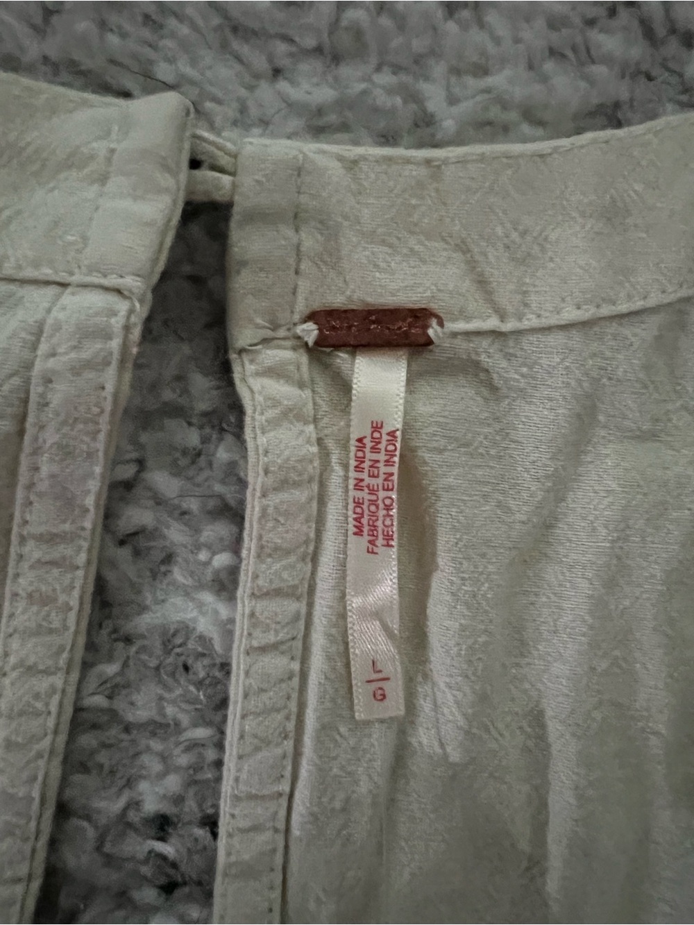 NWT Free people Cream linen Sleeveless Romper - Picture 7 of 8